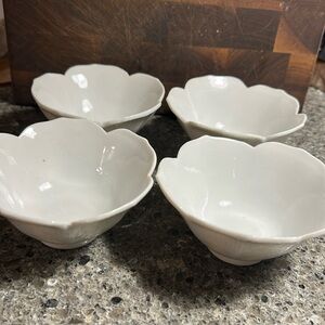 Akron Vintage made in Japan porcelain lotus bowls (4 total)